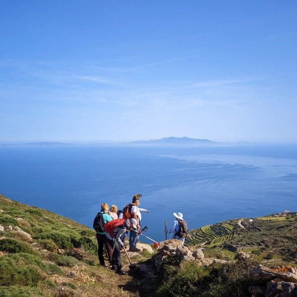 Trail work and wine on Sikinos&nbsp;Island